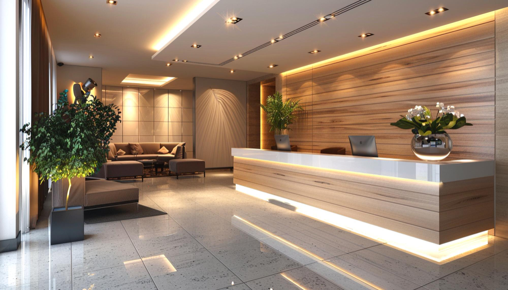 Lady recepcyjne realizacja