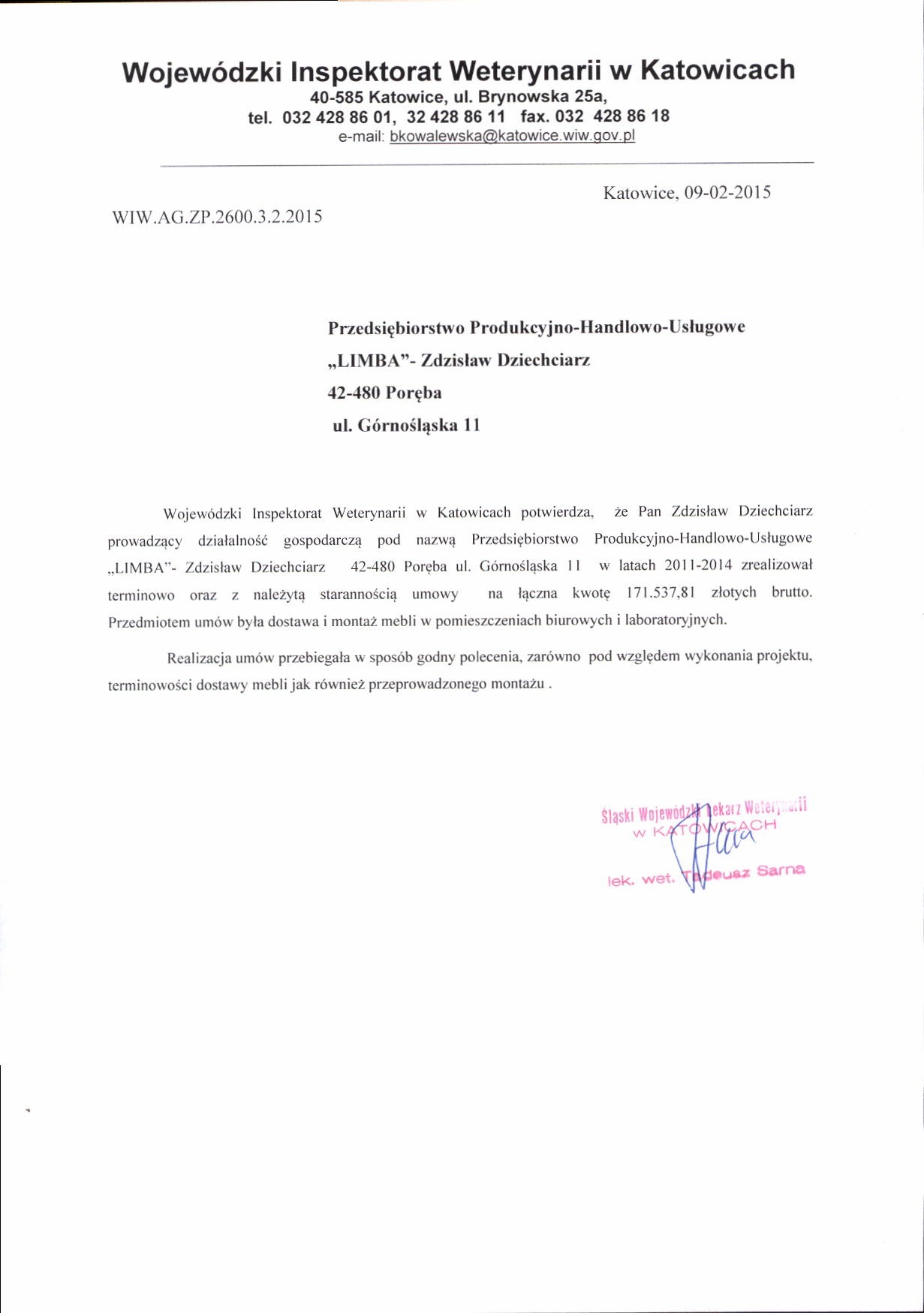 Wojewodzki Inspektorat Weterynarii w Katowicach